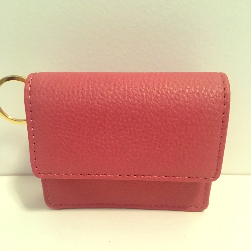 Charming Charlie Pink Card Holder